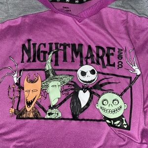 Women's Nightmare Before Christmas Graphic Sleep Tee